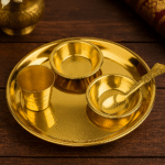 brass pooja bhog set