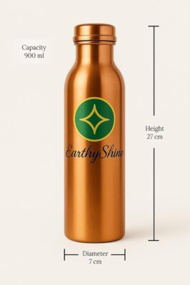 1000 Bottle, 930ml, 100% Pure Copper, BPA Free Water Bottle, Leak Proof, Office Bottle, Boosts Immunity, Supports Digestive & Liver Health, Ayurveda Inspired